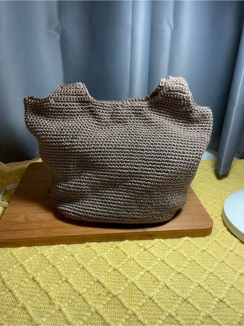 The Sak Crochet Hobo Bag in Taupe